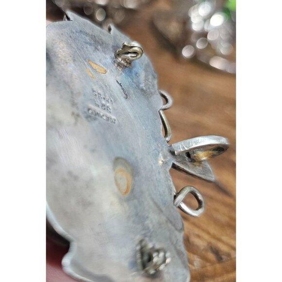 Vintage Mexico Sterling Silver Grape Cluster Jewelry 2 Bracelets 1 Pendant 114g - Picture 13 of 13